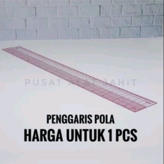 

PENGGARIS POLA JAHIT B-95 45CM QUILTING RULER METRIC SKALA PLASTIK