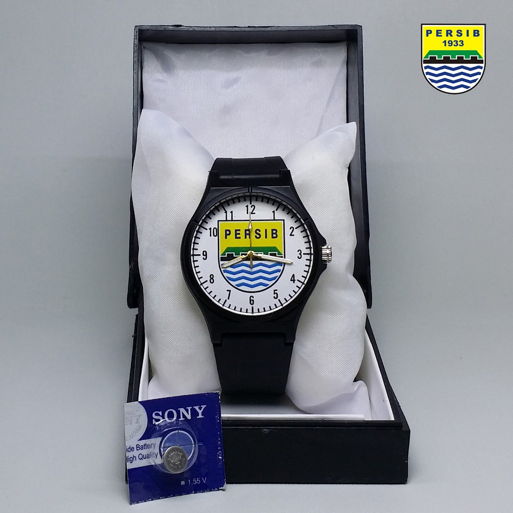 JAM TANGAN PERSIB ANTI AIR (+BOX JAM BB &amp; +BATREI CADANGAN)