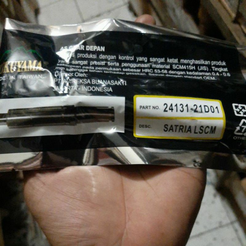 AS GEAR DEPAN SATRIA 2 TAK FUKUYAMA PRODUCT