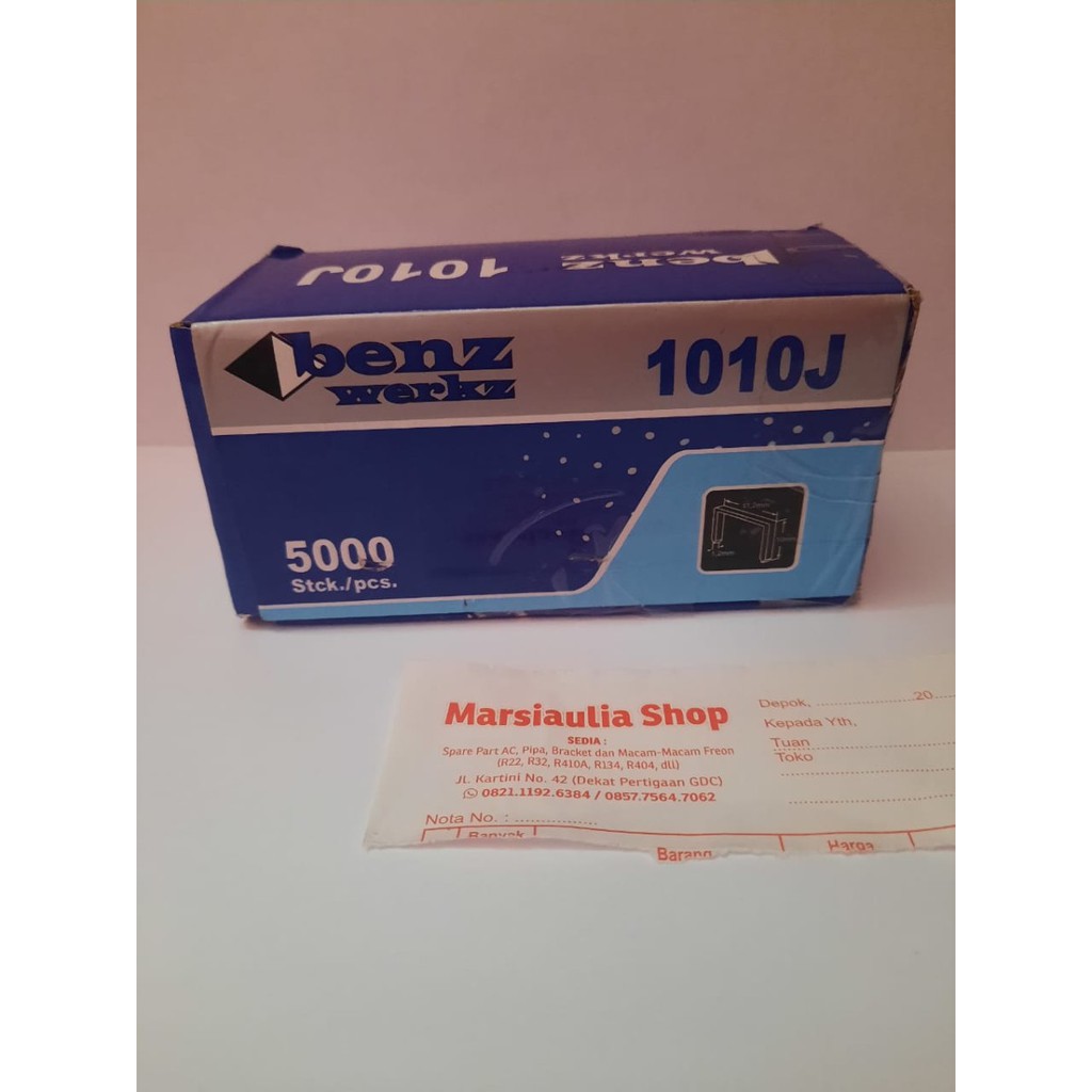 

Benz Isi Staples 1010J / 1010 J Tembakan Angin Steples 10mm 5000pcs