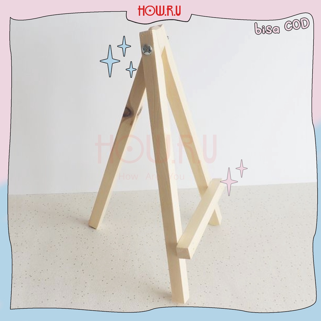 

HOW.R.U GROSIR | Standing / Easel / Kayu Penyangga untuk Dekorasi Letter Board 30x20cm