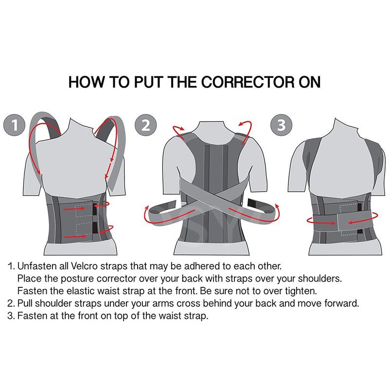 Alat terapi perbaiki postur punggung Belt Magnetic