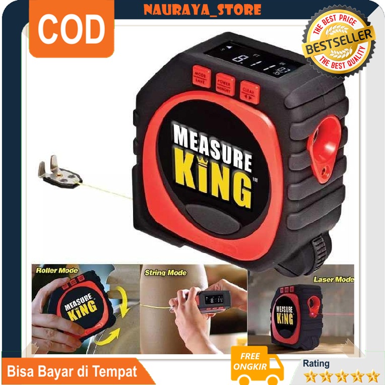 

Meteran Digital Laser Bosch Measure King 100 M Waterpass Sndway Gulung Alat Tukang Bangunan Badan Anak