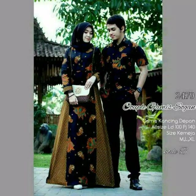 Maura Couple - Sania Ruffle Batik Couple ori Ndoro jowi Sogan Garansi Termurah Shopee