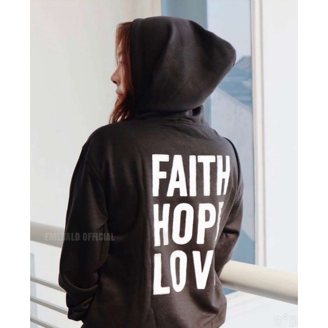 HOODIE FAITH HOPE LOVE | JUMPER CUSTOM | HOODIE UNISEX