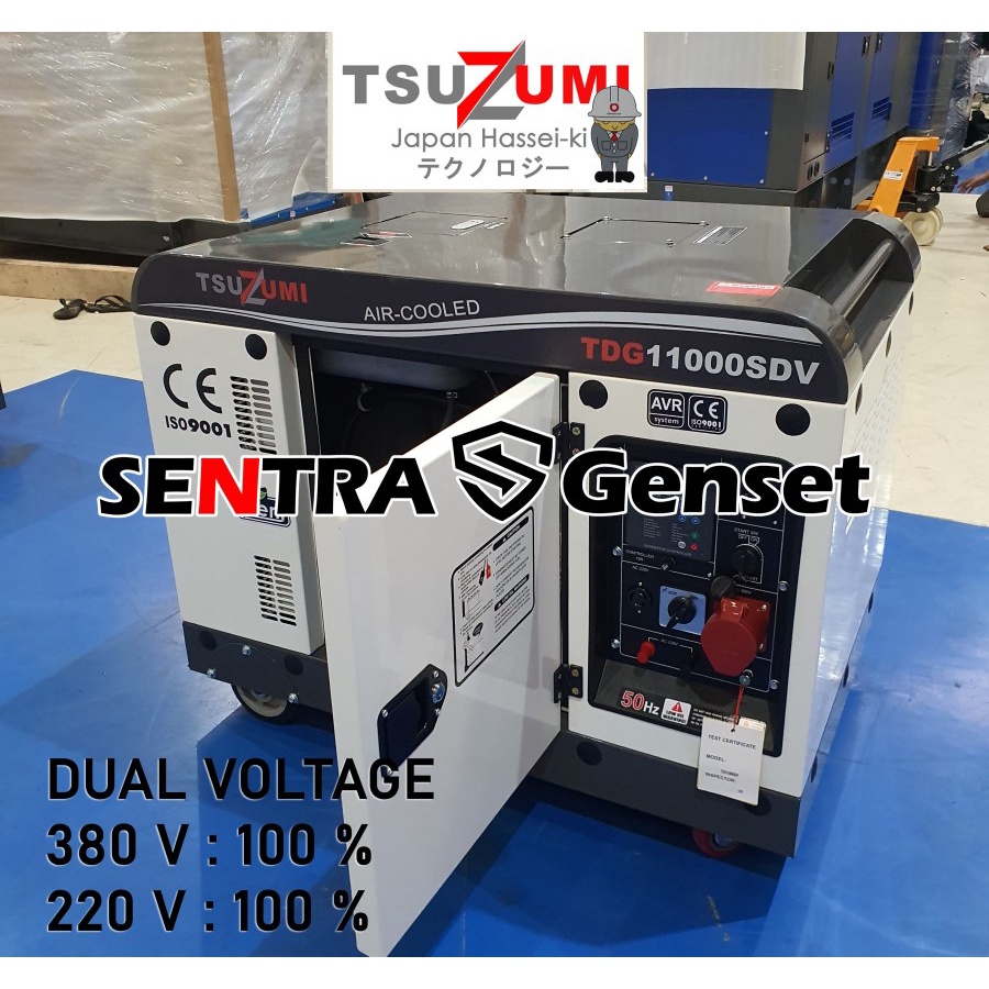 Genset 10 KVA 3 Phase 1 Phase Dual Voltage Japan Technology