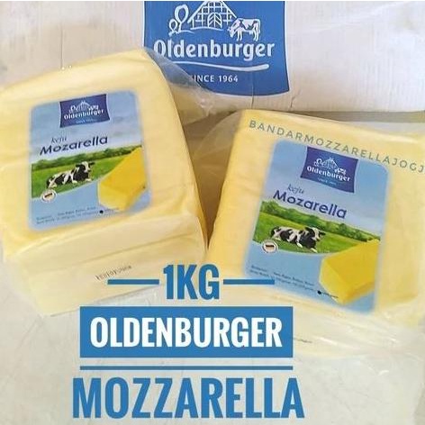 

(BISA COD) keju mozzarella oldenburger 1kg (repack) MURAH Kode 878
