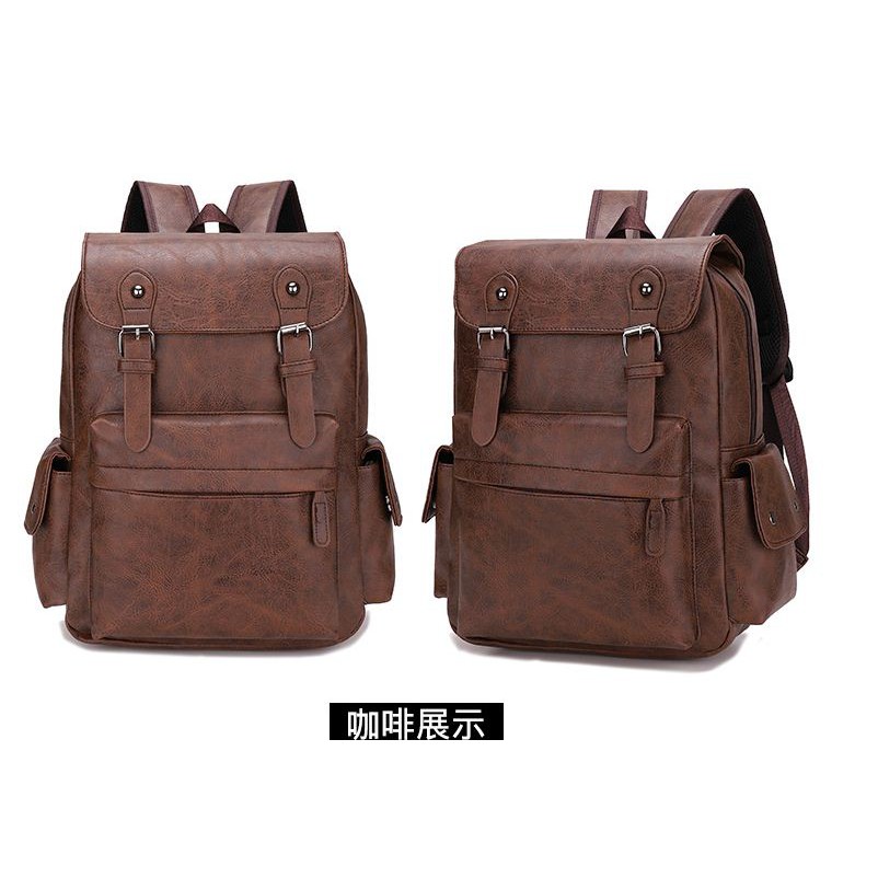 Backpack Tas Ransel Punggung Kulit Laptop