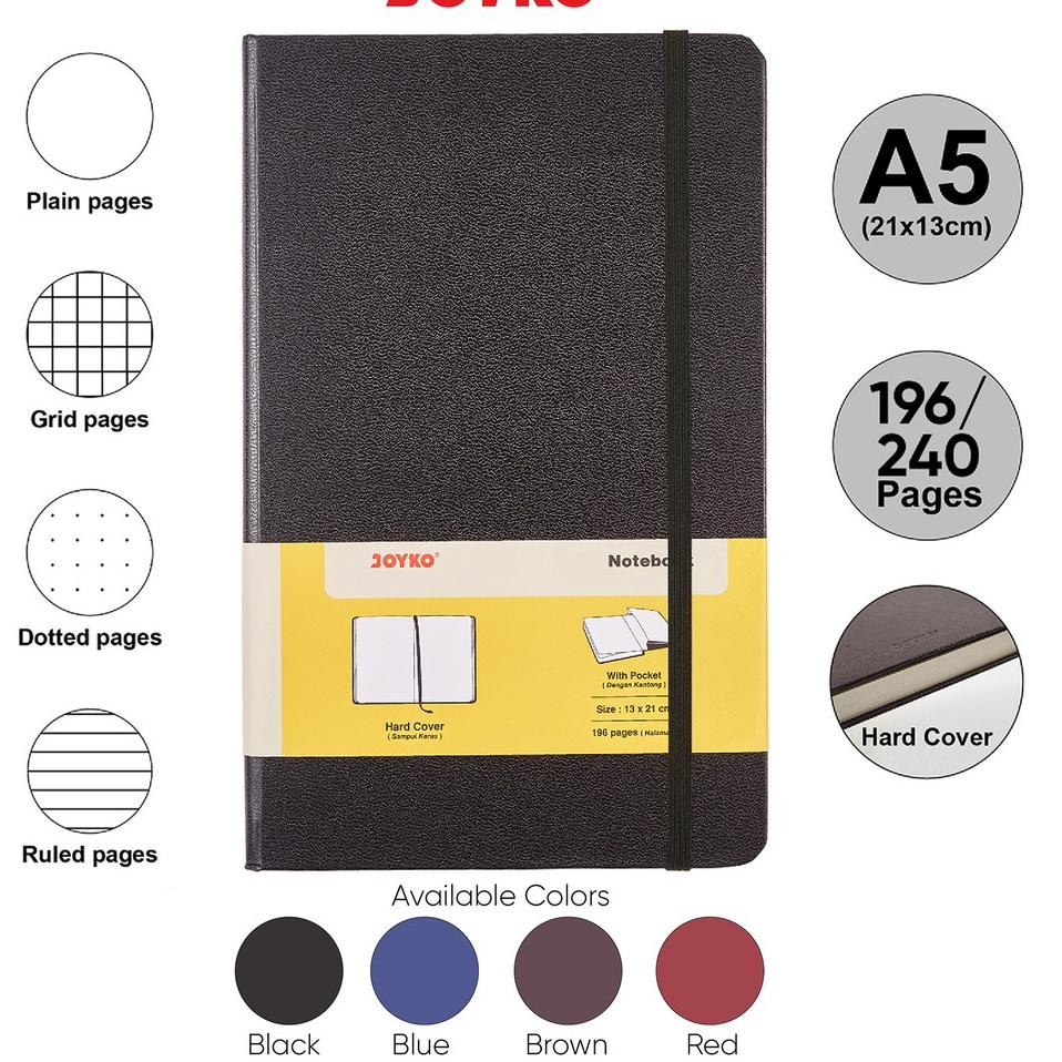 

[51] Notebook Buku Tulis Catatan Diary Agenda Joyko Hard Cover Limit Edision