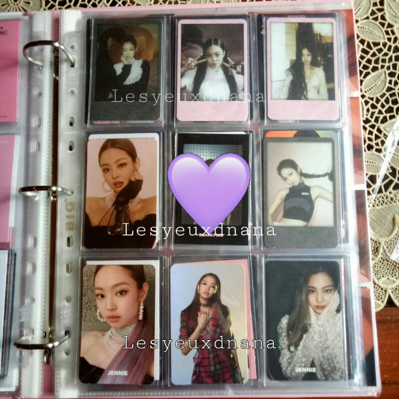 JENNIE PHOTOCARD PC SQUARE UP KTL BLACKPINK