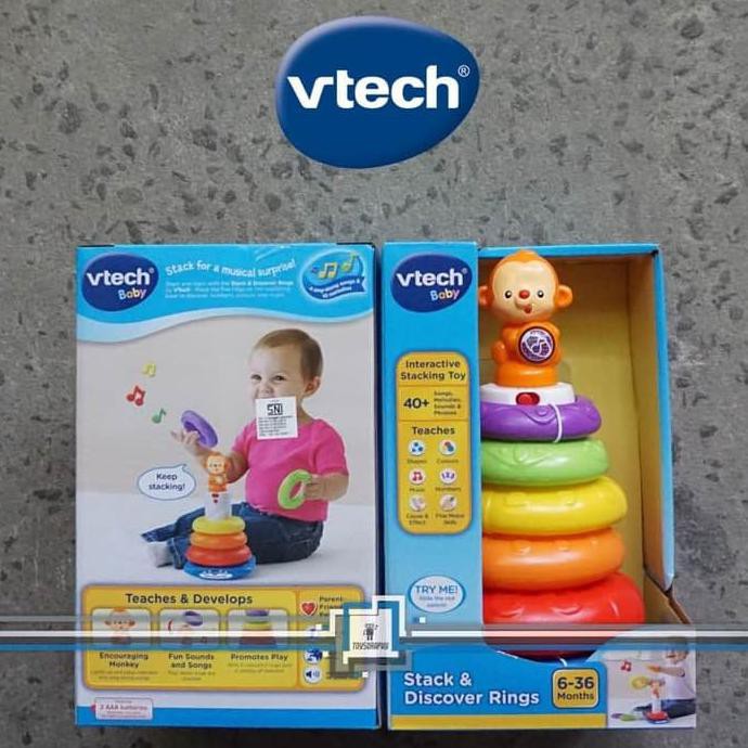 Vtech Stack And Discover Rings / Sing Rings Donat Susun Mainan Bayi - Termurah 