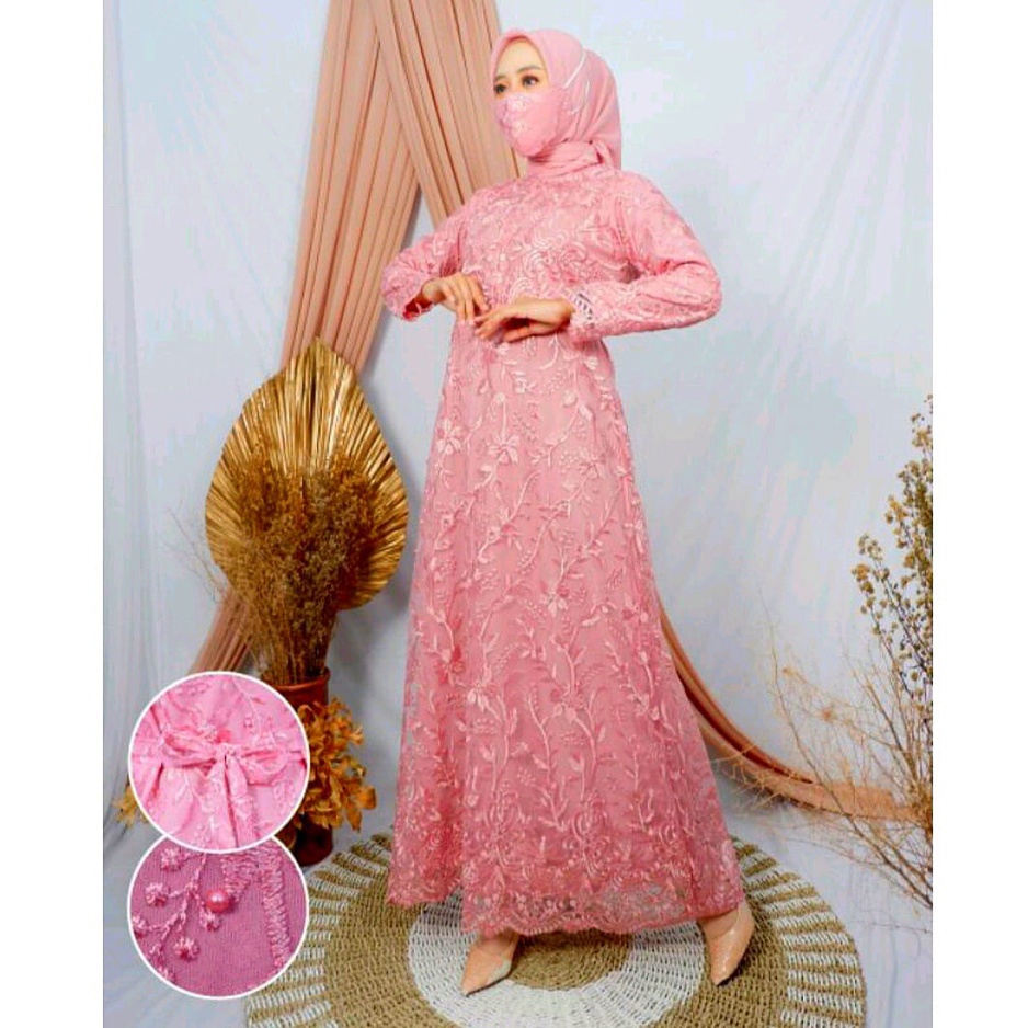 New Colection /GAMIS REYNA DRESS   /GAMIS PESTA FASHION TERBARU/GAMIS MAXI TILE  BUSUI/GAMIS MAXI  MUSLIMAH/ GAMIS FASHIEN MUSLIMAH /GAMIS PESTA BAHAN  TILE MUTIARA /GAMIS KEBAYA TERBARU