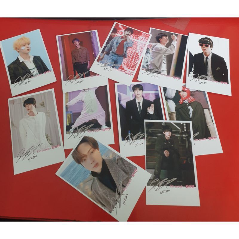 MURAH!!! FOTOCARD  KPOP SEOKJIN JIN FOTO ART PAPER SK992 FG SG JK V JH JM JIN