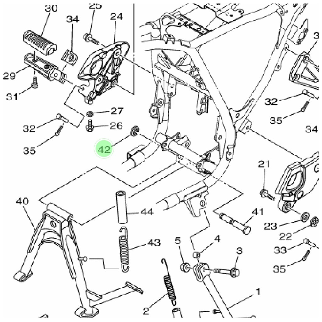 CIRCLIP KLIP KLEM AS STANDAR TENGAH SCORPIO ORIGINAL YGP 93430-12809