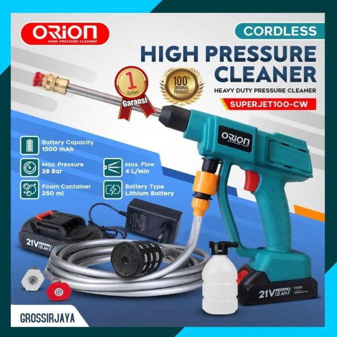 Orion Superjet 100Cw 100 Cw Alat Cuci Motor Mobil Jet Cleaner Baterai Uvonix