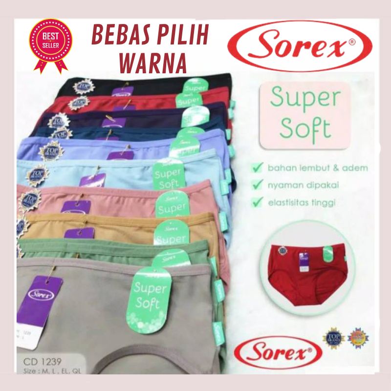 Celana Dalam Wanita Remaja Dewasa Sorex CD Wanita / Cewek Sorex celana pendek daleman bawahan wanita