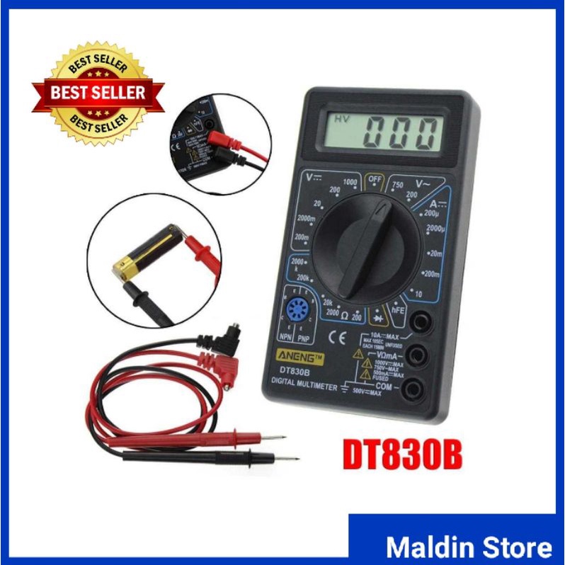 Jual Multitester Avometer Multimeter Digital DT830B Alat Ukur ...