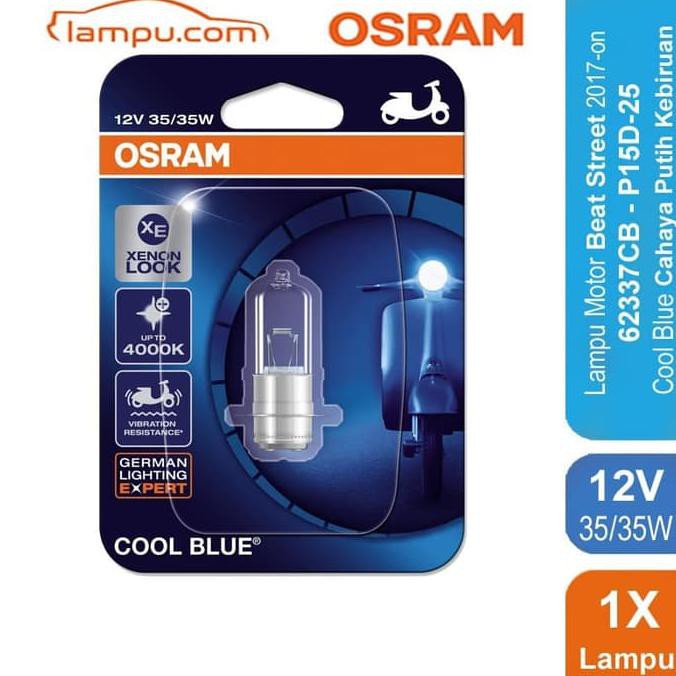 Osram Lampu Depan Motor Honda Beat Street 2017-On - 62337Cb -Cool Blue