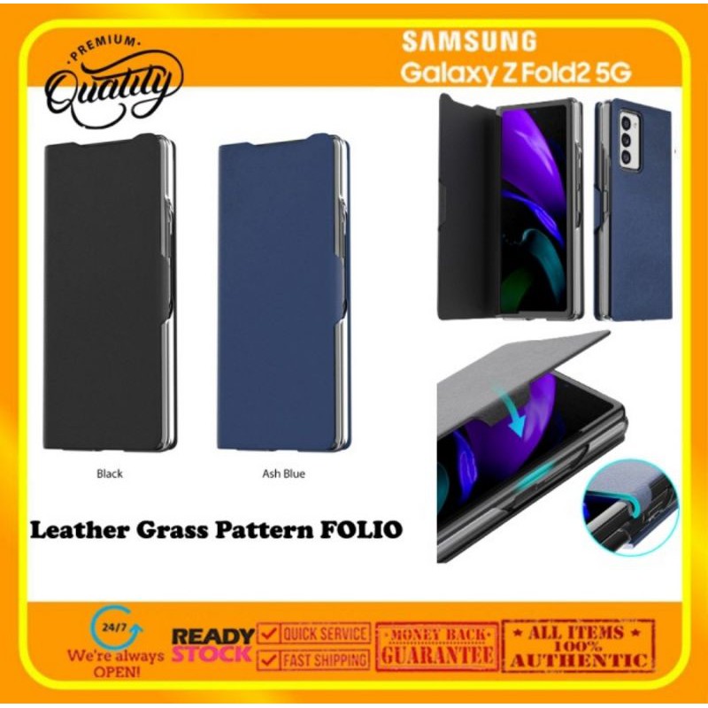 Case Samsung Galaxy Z Fold 2 Fold2 Luxury Grass Pattern FOLIO Casing Sarung HP