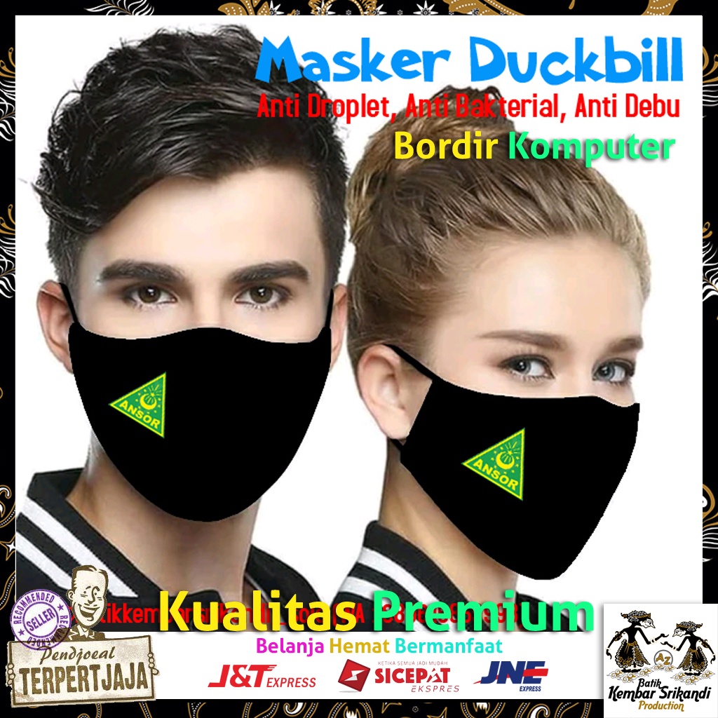 Masker Ansor NU Bordir Terlaris Viral Kualitas Premium Langsung Produsen