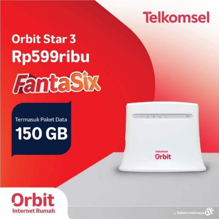 TELKOMSEL ORBIT STAR 3 ZTE MF283U MODEM WIFI HOME ROUTER