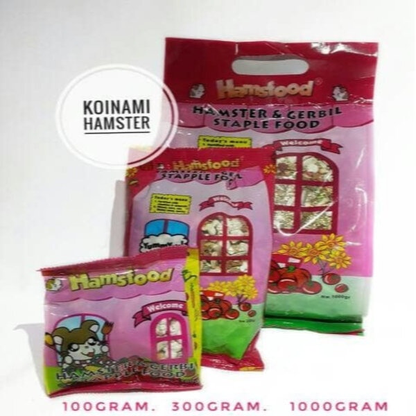 Hamsfood 300 gram Makanan Pakan Snack Hamster Gerbil Staple Food 300gr