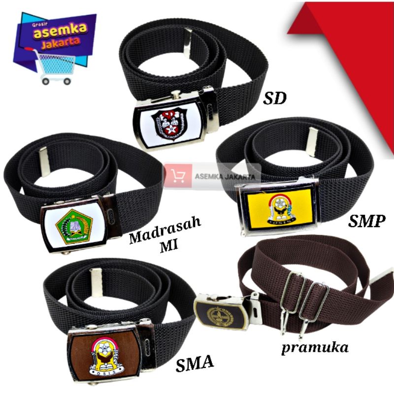 Ikat pinggang Anak Sekolah Sabuk MI SD SMP SMA PRAMUKA 1pcs