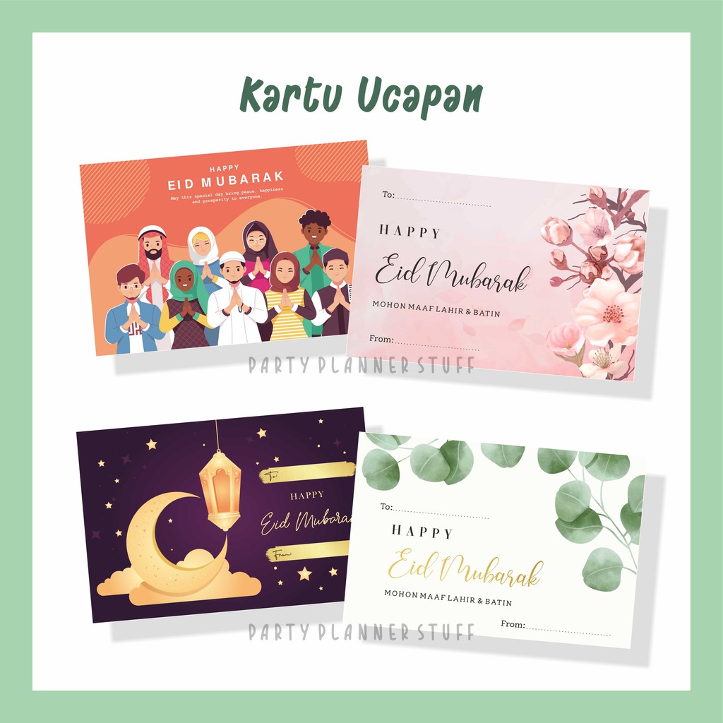 Jual Kartu ucapan idul fitri / lebaran / eid mubarak / ramadan / kartu