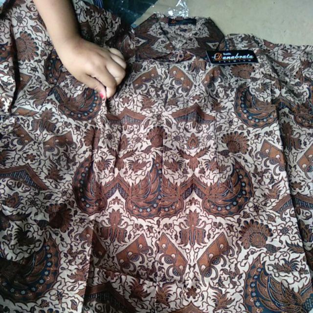 Danabrata Batik Hrb158 Kemeja Batik Pria Lengan Panjang Katun Primis Halus Premium Exclusive M L Xl