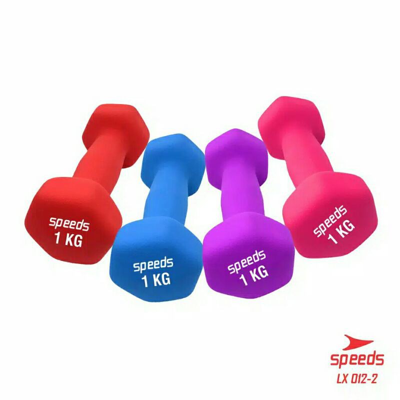 Dumbell Barbel Speeds 1kg / Dumbel Angkat Beban Speeds LX 012-2 Original
