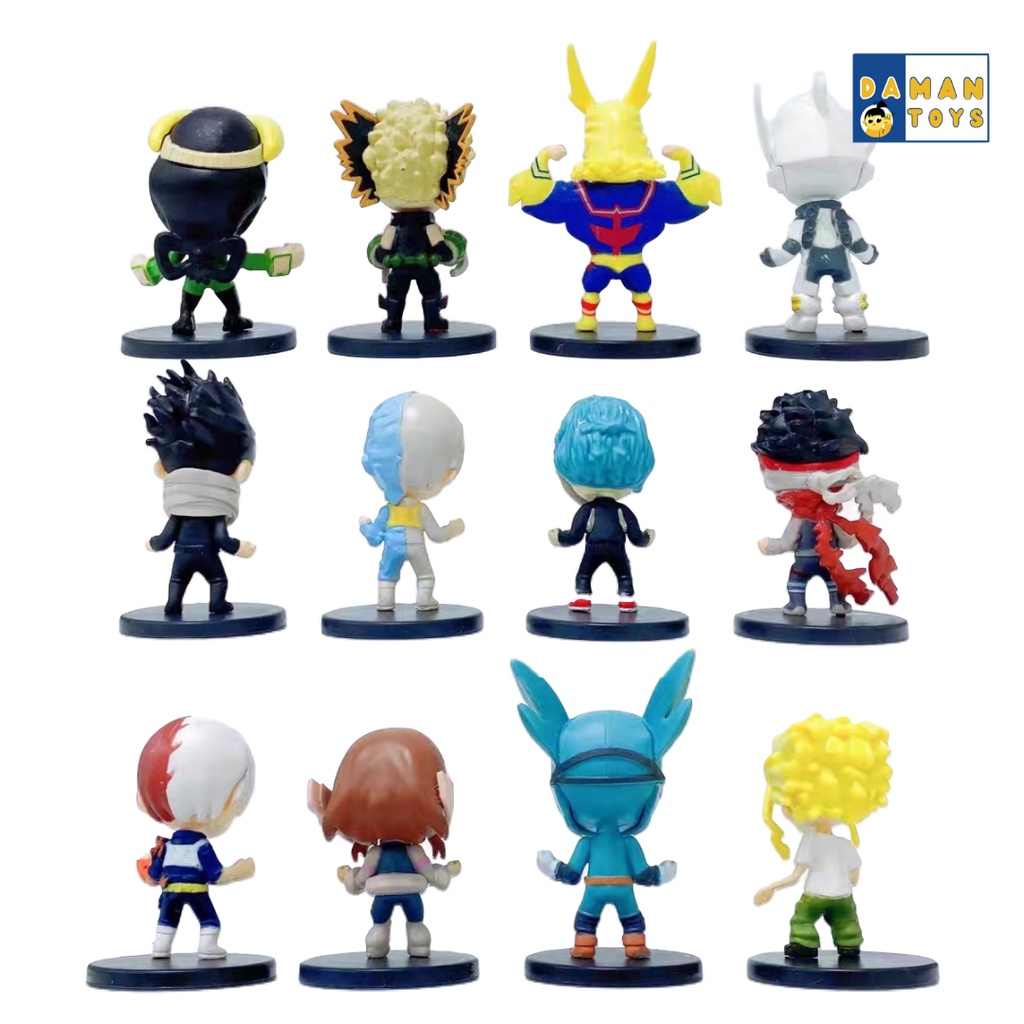 Figure Anime My Hero Academia Anime Mystery Minis 12Pcs Mainan Figur Topper Cake