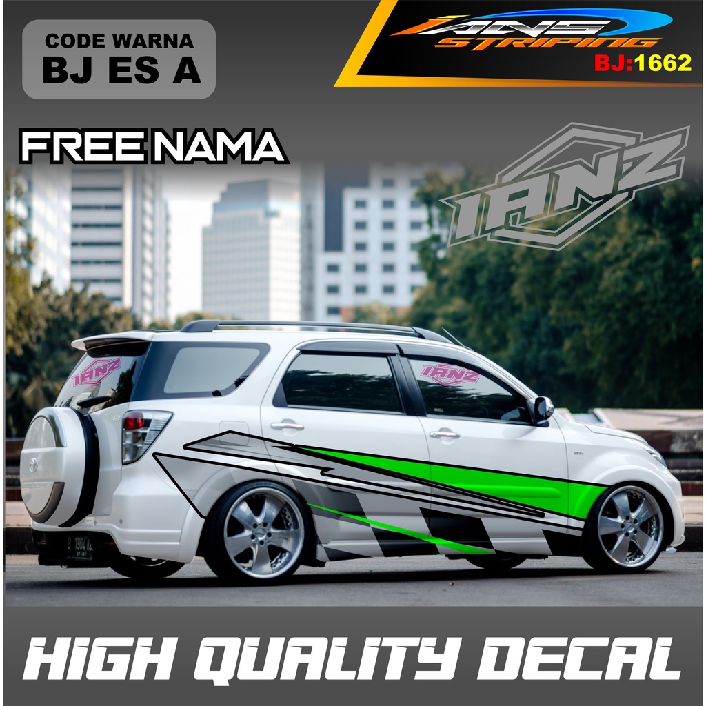 STICKER DECAL MOBIL TERIOS / VARIASI STICKER DECAL MOBIL AVANZA XENIA INNOVA / DECAL STIKER GRAND LIVINA / STIKER MOBIL