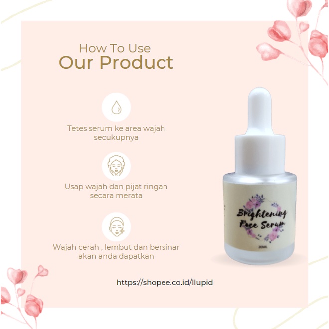 Brightening Face Serum Original 20ml - Serum Wajah - Pemutih Wajah