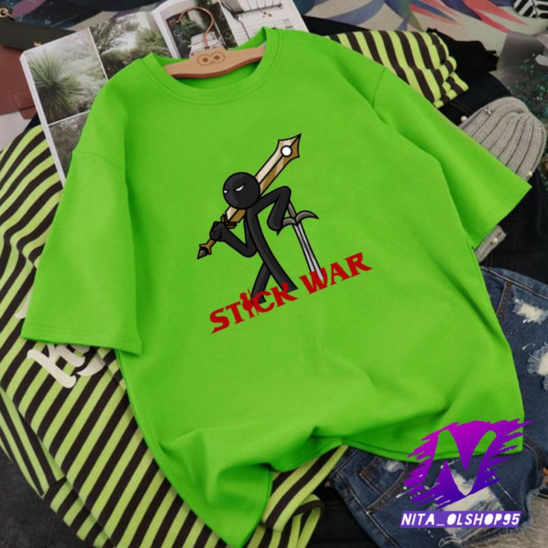 kaos stikman baju kaos anak stickwar stickman