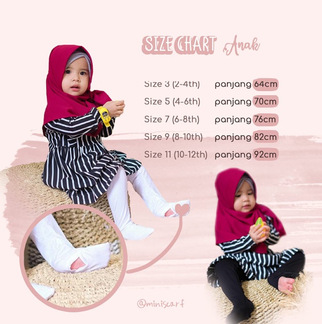 Legging wudhu anak &amp; mom