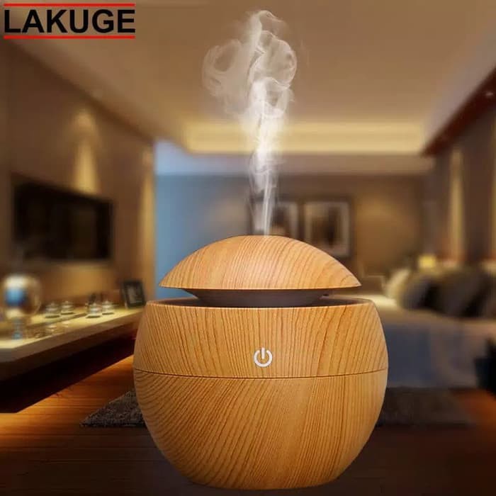 Taffware Humidifier Diffuser Air Aromatherapy Kayu Coklat HMS H41