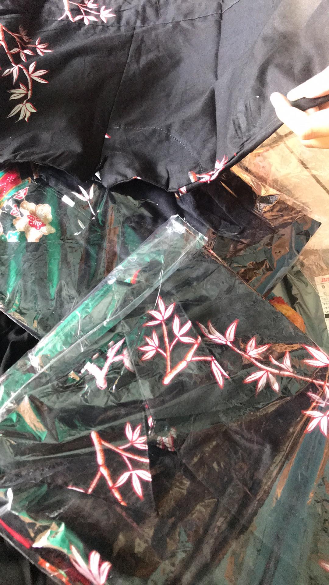 Promo Batik Couple Keluarga Sarimbit Sania Ruffle Batik Ori Ndoro Jowi Motif Kipas