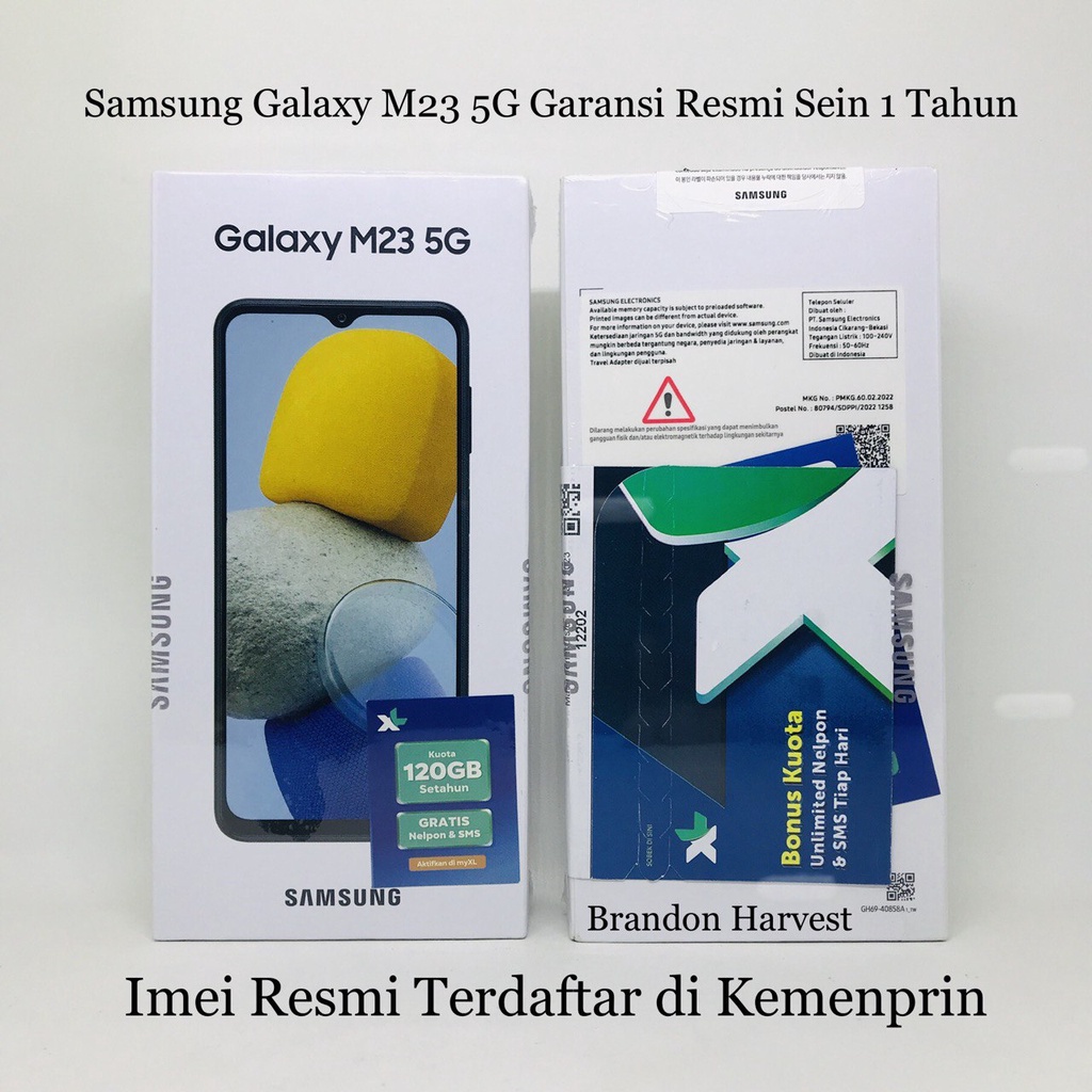 Samsung Galaxy M23 5G [6GB+128GB] Snapdragon 750G 5G - 50MP Triple Camera - 6.6&quot; TFT IPS - NFC - 5000mAh Garansi Resmi Sein 1 Tahun