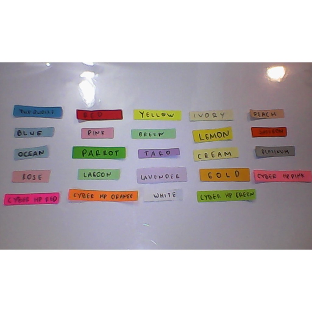 

PROMO!! KERTAS HVS WARNA (SPEKTRA) A4-80 GRAM