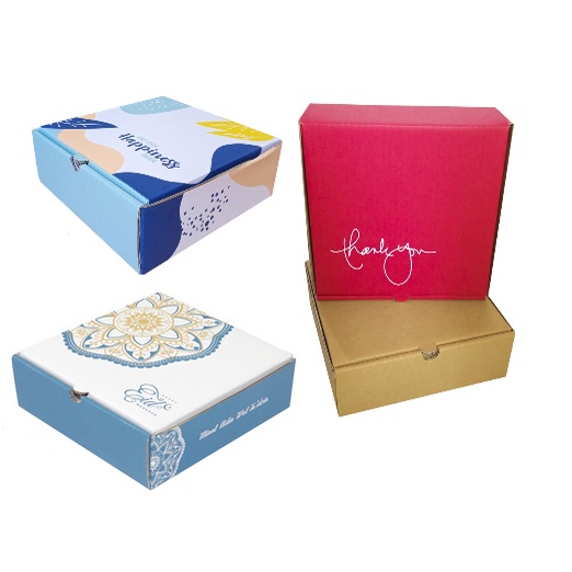 

Box 22x22x7 cm Kardus/Karton/Kotak/Kemasan/Kado/Nasi/Pizza/Hampers