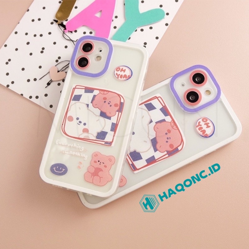 SoftCase Iphone Bening Motif Lucu Panda iphone 13 12 X XS XR 8 7 6 6s Plus Pro max Mini Case Boneka 