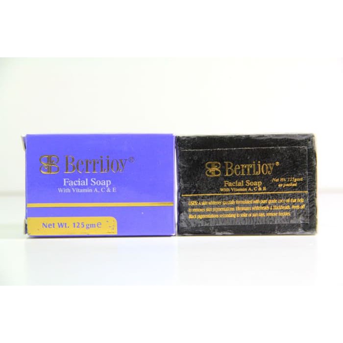 Sabun Berrijoy Facial Soap with Vitamin A C E Sabun Batang Wajah Bersih Bersinar Bebas Noda Jerawat