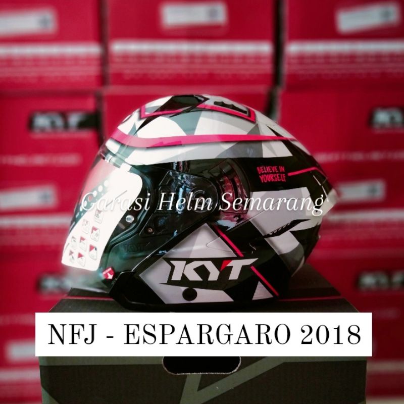 NFJ ESPARGARO 2018 2019 2020 HELM KYT NFJ TERBARU HELM KEREN HELM TERBARU