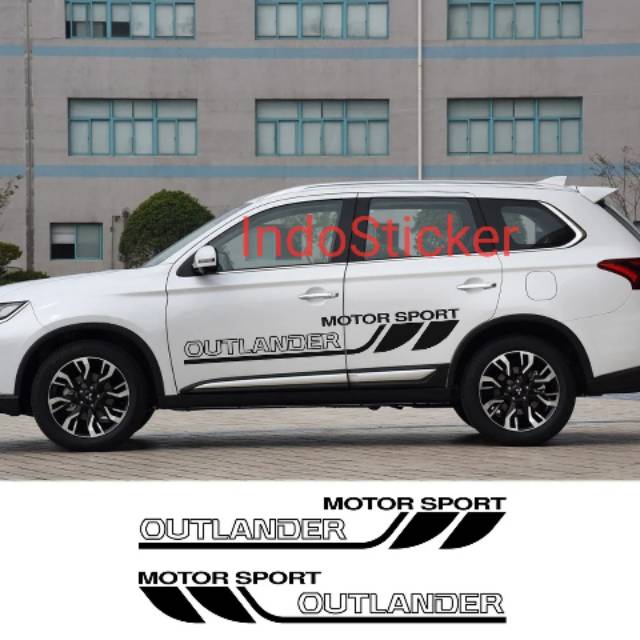 Stiker mobil Outlander cutting sticker list Mitsubishi Outlander