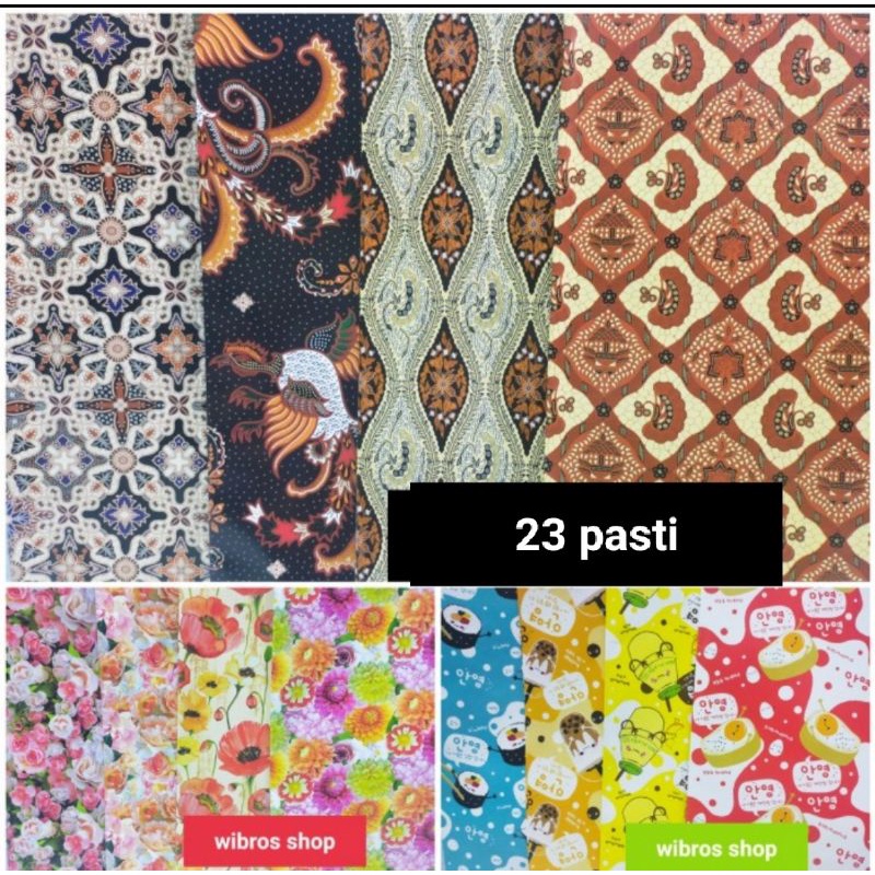 

20 lembar kertas kado motif Kiky tanggung