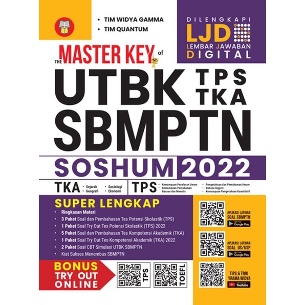 Buku The Master Key Utbk Sbmptn Tps-Tka Soshum 2022