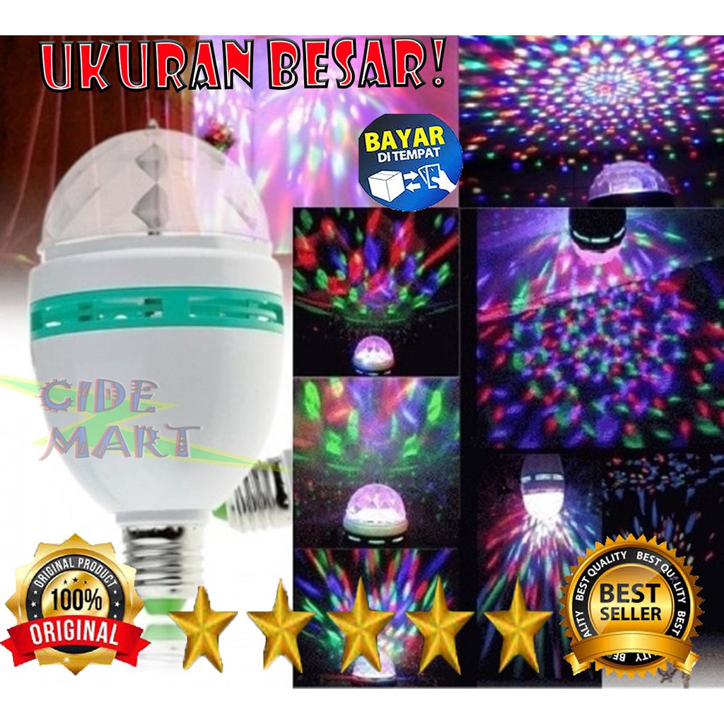 [BISA COD] LAMPU DISCO PUTAR / LAMPU WARNA WARNI PUTAR / LAMPU TUMBLR WARNA WARNI