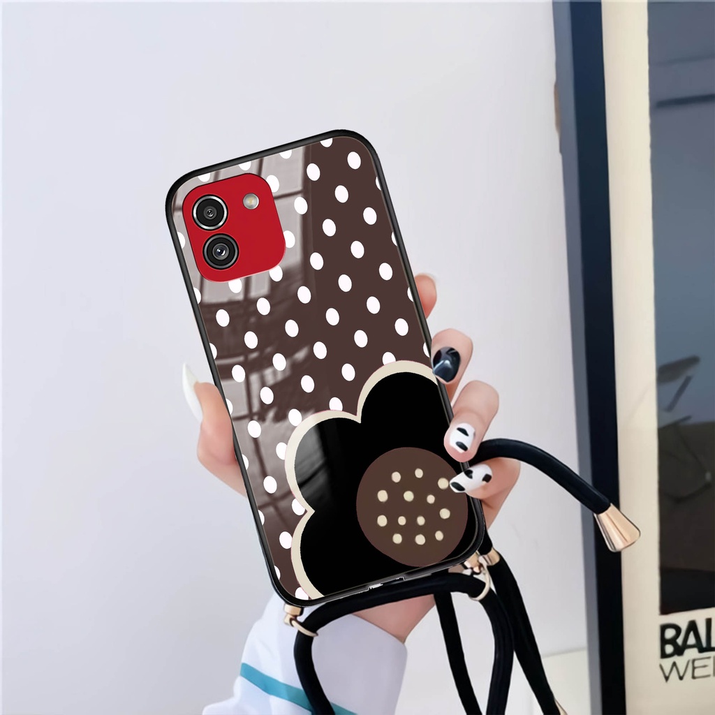 Softcase Kaca Tali For Samsung A03 [KT 15] | Case Lucu | Case A03 | Casing Hp A03| Casing Hp A03 | K
