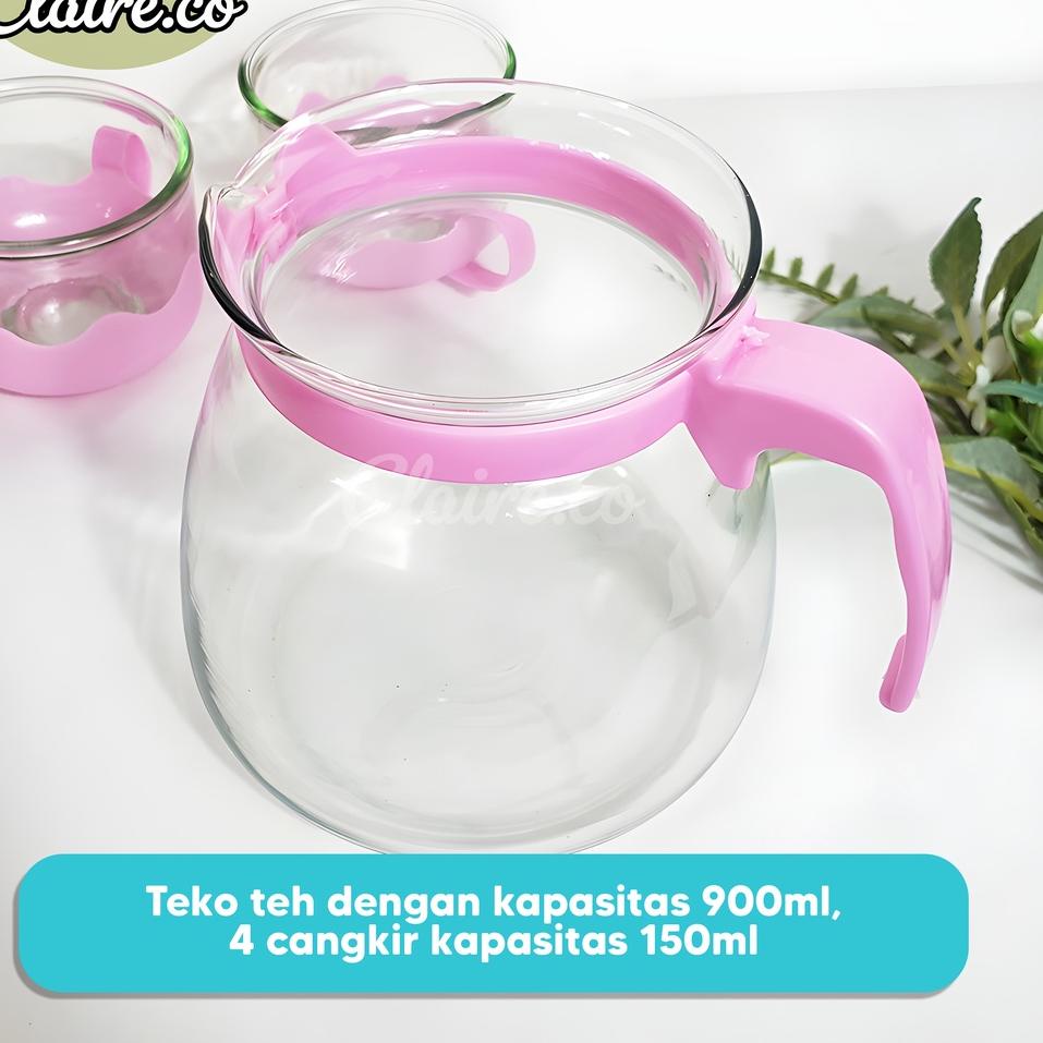 P1N0 TEAPOT SET//TEKO SET GELAS SARINGAN//TEKO TEH KOPI SUSU//TEKO CANGKIR MUG GELAS