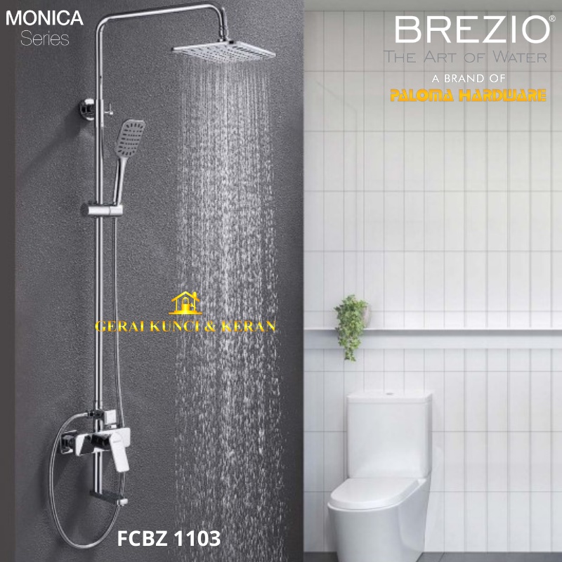 BREZIO FCBZ 1103 SHOWER TIANG COLUMN SET KERAN KRAN PANAS DINGIN MANDI